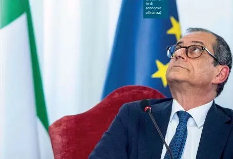  ??  ?? Ministro Giovanni Tria, 70 anni, a capo del ministero dell’economia che predispone i contenuti del Def (Documento di economia e finanza)