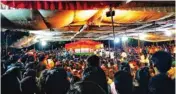  ?? PIC/MPOST ?? The scene of the presidenti­al debate for the JNUSU election, which took place on Wednesday night