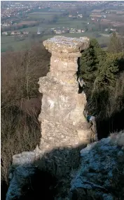  ??  ?? Left: A unique limestone formation, known as the Devil’s Chimney, overlooks the Gloucester­shire spa town of Cheltenham.PAUL I. MAKEPEACE Above: Pittville Pump Room in Cheltenham was built in the Regency period so that visitors could take the medicinal mineral waters.