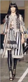  ?? Bertrand Guay
AFP/ Getty ?? TYROLEAN influence in black and white at Givenchy.