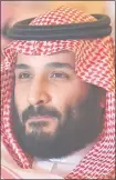 ??  ?? Mohamed bin Salmán, príncipe saudí. (AFP)