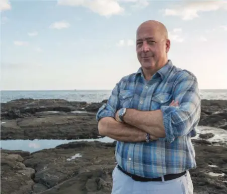  ??  ?? Andrew Zimmern hosts “Bizarre Foods America”