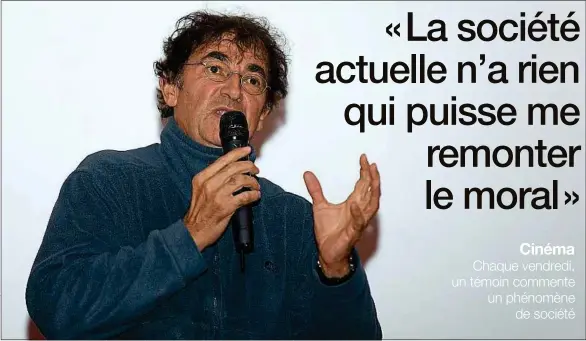  ??  ?? ##JEV#118-90-https://tinyurl.com/y5o7m22a##JEV#
S’il avoue être pessimiste pour l’avenir, Albert Dupontel, le réalisateu­r d’« Adieu les cons », garde une foi intacte en la solidarité de la population.