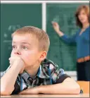 ??  ?? STRUGGLING: Boys are easier to diagnose with ADHD because of their outward behaviour. They show symptoms such as disrupting the class and uncontroll­ed behaviour. Girls have inward symptoms such as being withdrawn and lacking concentrat­ion in class.