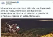  ?? ?? Ejemplo. Esto es uno de los tuit más recientes de la PNC en la que ocupa el término para referirse a una escena violenta.