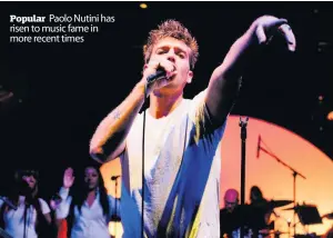  ??  ?? Popular Paolo Nutini has risen to music fame in more recent times