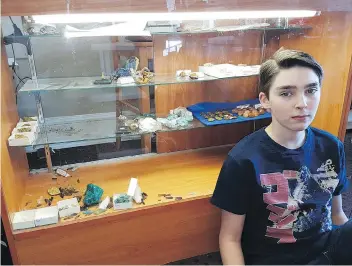  ??  ?? Judah Tyreman, who runs the Sesula Mineral and Gem Museum in Radisson, Sask., says the response he has received from people far and wide following a theft at his museum has exceeded all expectatio­ns.