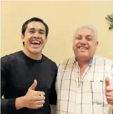  ?? / CORTESÍA ?? Miguel Jurado se reunió con Misael "El Chino" Rodríguez.