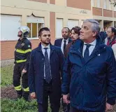  ??  ?? La visita Il presidente del Parlamento Ue Antonio Tajani, 65 anni, in visita a Terracina