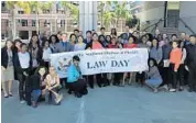  ?? SUBMITTED PHOTO ?? About 40 students from Fort Lauderdale High School took part in the recent Law Day.