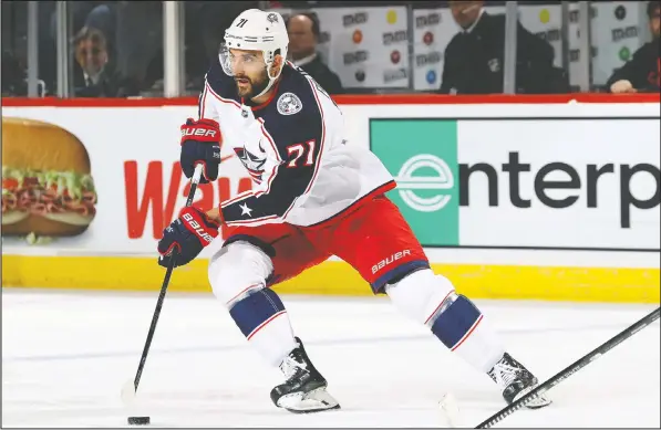  ?? — GETTY IMAGES ?? Blue Jackets captain Nick Foligno has a young family at home, and his children have had health problems in the past.