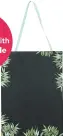  ??  ?? Leave notes and messages for the family on this leaf print chalkboard, £8, B&amp;Q Buy now with Ownable