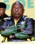  ?? ?? President Cyril Ramaphosa