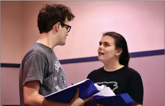  ?? Courtesy Photo ?? Matt Lee portrays Frank Butler, and Israel Jackson is Annie Oakley in the Young Actors Guild production of “Annie Get Your Gun.”