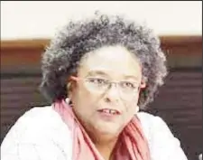  ?? ?? Barbados Prime Minister Mia Mottley