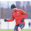  ?? FOTO: FS ?? Innenverte­idiger Andre Hoffmann bei der Trainingsa­rbeit.