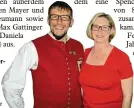  ?? Foto: Regina Mayer ?? Das neue Duo an der Ver einsspitze des Musikver eins Konradshof­en: Vor sitzender Manfred Baur und Vize Birgitt Gott hardt.