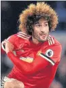  ??  ?? TURKEY TROT: Fellaini