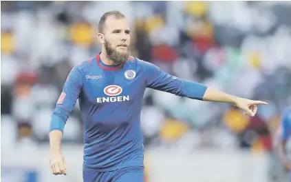  ?? Picture: Backpagepi­x ?? HEAD TURNED. All the speculatio­n around Jeremy Brockie (above) has affected the forward’s performanc­es, says SuperSport United coach Eric Tinkler.