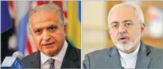  ??  ?? Mohamed Ali Alhakim Mohammad Javad Zarif