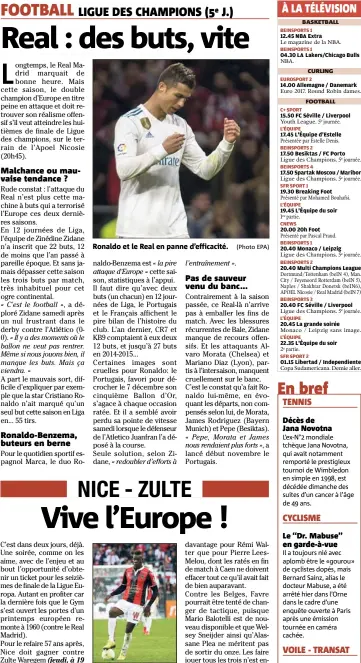  ?? (Photo C. D.) (Photo EPA) ?? Suspendu à Caen, Mario Balotelli va retrouver sa place contre Zulte.