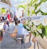  ?? FE ?? El acto de recordació­n se realizó en el Cementerio de la 30 de Marzo.