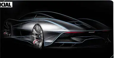  ??  ?? CURVES Design sketch hints at curves of newcomer, while hybrid power is set to be used