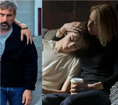  ??  ?? thee Chalamet, Steve Carell, Amy Ryan and Maura Tierney