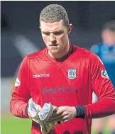  ??  ?? Dundee goalkeeper Jack Hamilton.