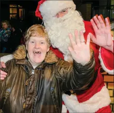  ??  ?? Evelyn Morecombe with Santa.