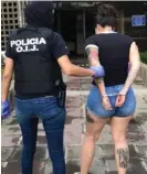  ?? OIJ ?? La mujer de 27 años, apellidada Venegas Ortega, fue arrestada en su apartament­o, en Jacó.