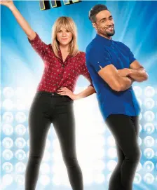  ??  ?? In it to win it Zoe Ball and Ashley Banjo present