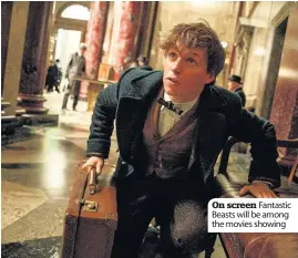  ??  ?? On screen Fantastic Beasts will be among the movies showing