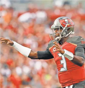  ?? REINHOLD MATAY, USA TODAY SPORTS ?? Jameis Winston has the Buccaneers ( 6- 5) in contention for an NFC wild- card playoff spot.