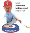  ?? SUBMITTED ?? Matt Hamilton bobblehead