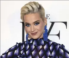  ??  ?? This April 11 file photo, shows Katy Perry at the 10th annual DVF Awards at the Brooklyn Museum in New York. PHOTO BY ANDY KROPA/INVISION/AP