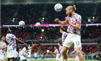 ?? Washington Post photo ?? The United States men’s national team knows a loss to England Friday in Qatar will likely mean their World Cup dream is over after two games.