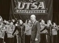  ?? Kin Man Hui / Staff photograph­er ?? UTSA’s new football coach, Jeff Traylor, currently has a class of nine to 10 players during the early signing period, which could leave about nine players to add in February.