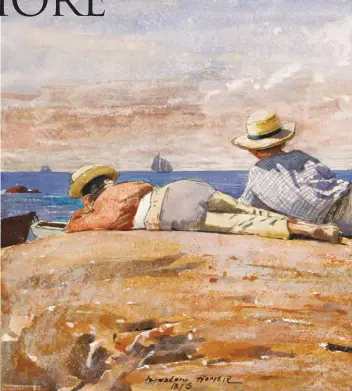  ??  ?? Winslow Homer (1836-1910), Three Boys on the Shore, 1873. Gouache and watercolor on paper mounted on board, 85⁄8 x 135⁄8 in. Terra Foundation for American Art, Daniel J. Terra Collection, 1999.75.