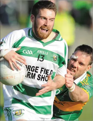  ??  ?? Rona Holcroft feels St Fechin’s have underperfo­rmed since losing the 2014 final to Pat O’Brien’s (right) Sean O’Mahony’s side.