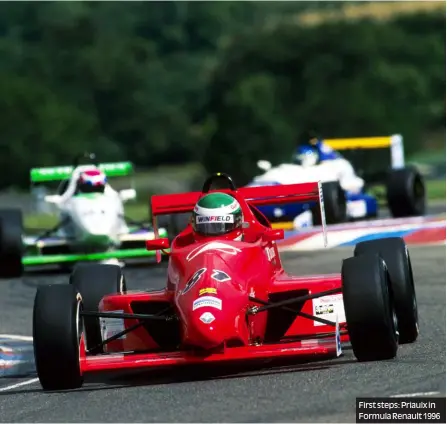  ??  ?? First steps: Priaulx in Formula Renault 1996