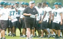  ?? HARRY FISHER/THE MORNING CALL ?? Head coach Andy Reid never won a Super Bowl as the Philadelph­ia Eagles coach, but he has a lot of respect from his former players and Eagles fans.