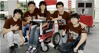  ??  ?? Taylor’s University School of Engineerin­g students have created a humanpower­ed vehicle as one of their projects during their studies.