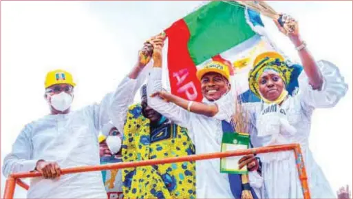  ??  ?? Gov Abiodun on campaign tour of Local government ahead LGA election holding next week