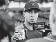  ?? Godofredo A. Vásquez / Staff photograph­er ?? Michael Brantley isn’t on the injured list but will skip the All-Star Game with a sore right side. “It’s the right decision for me and my family and this organizati­on,” he said.