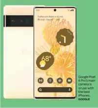  ?? GOOGLE ?? Google Pixel 6 Pro’s main camera is on par with the best iPhones.