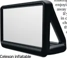  ??  ?? Celexon inflatable outdoor screen INF200, £299.99, projectors­hop24.co.uk