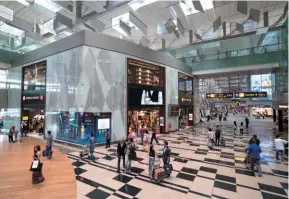  ??  ?? Below: CAG's retail clients like DFS are upgrading their facilities at Changi