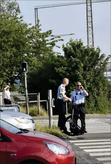  ?? ØXENHOLT FOTO ?? Krydset i det vestlige Aarhus, hvor Stefan Nymann blev ramt af Mohamad Tarek Younes.
