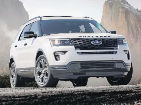  ?? PHOTOS COURTESY FORD ?? The Explorer Sport gets a 365-horsepower turbocharg­ed V-6, all-wheel drive and excellent interior comfort.